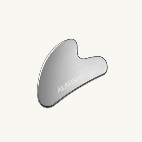Nerudijancio plieno Gua Sha veido masazui nuo patinimu