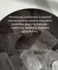 ALAUSHU® Švelnus kūno šepetys sausam kūno masažui, Gua Sha mentelė veido masažui atvėsinama ledukų dubenėlyje.